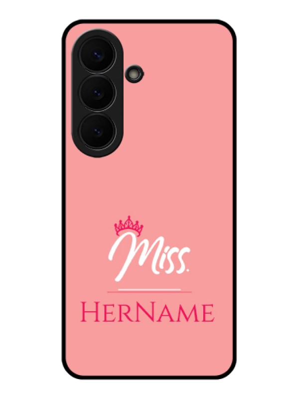 Custom Samsung Galaxy S26 5G Custom Glass Phone Case - Mrs With Name Design