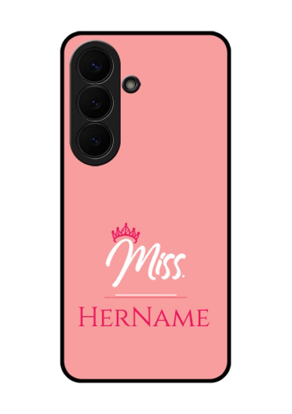 Samsung Galaxy S26 5G Custom Glass Phone Case - Mrs With Name Design