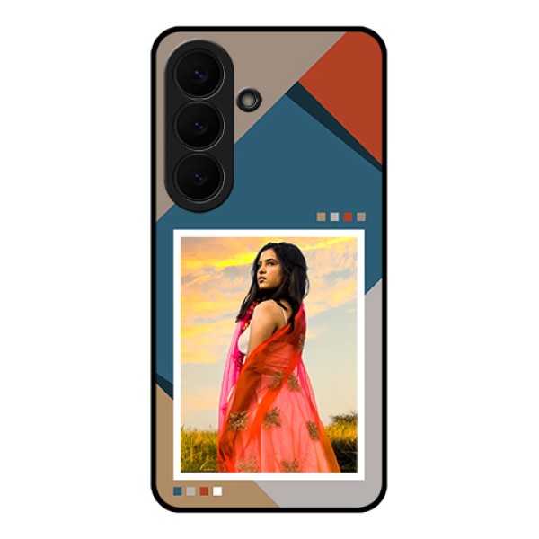 Samsung Galaxy S26 5G Custom Glass Phone Case - Retro Color Pallet Design Samsung Galaxy S26 5G Custom Glass Phone Case - Retro Color Pallet Design