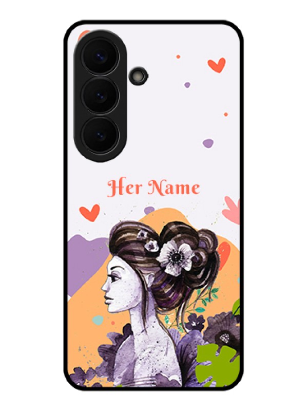 Custom Samsung Galaxy S26 5G Custom Glass Phone Case - Woman And Nature Design