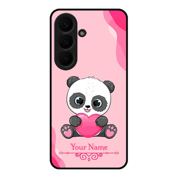 Samsung Galaxy S26 5G Custom Glass Phone Case - Cute Panda Design