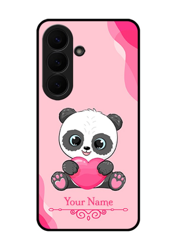 Samsung Galaxy S26 5G Custom Glass Phone Case - Cute Panda Design