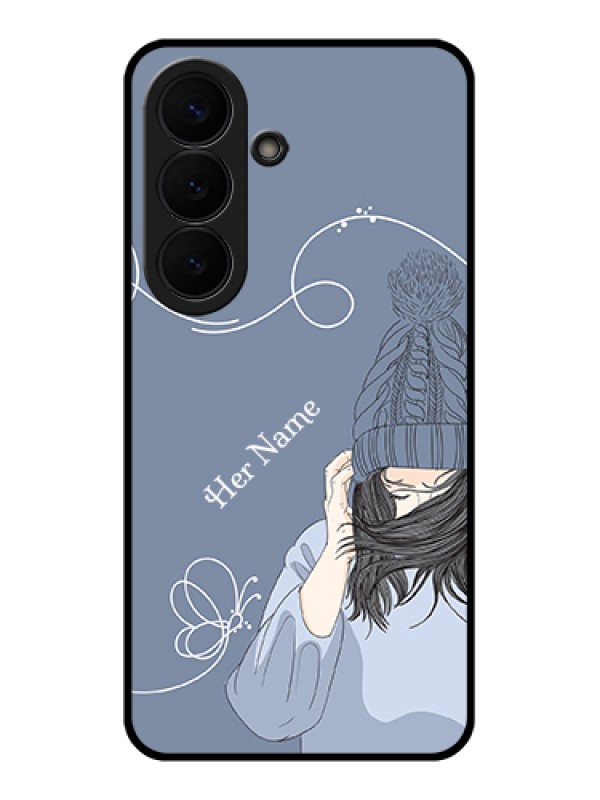 Custom Samsung Galaxy S26 5G Custom Glass Phone Case - Girl In Winter Outfit Design