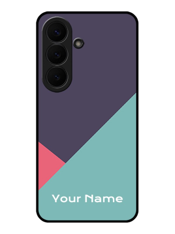 Custom Samsung Galaxy S26 5G Custom Glass Phone Case - Tri Color Abstract Design