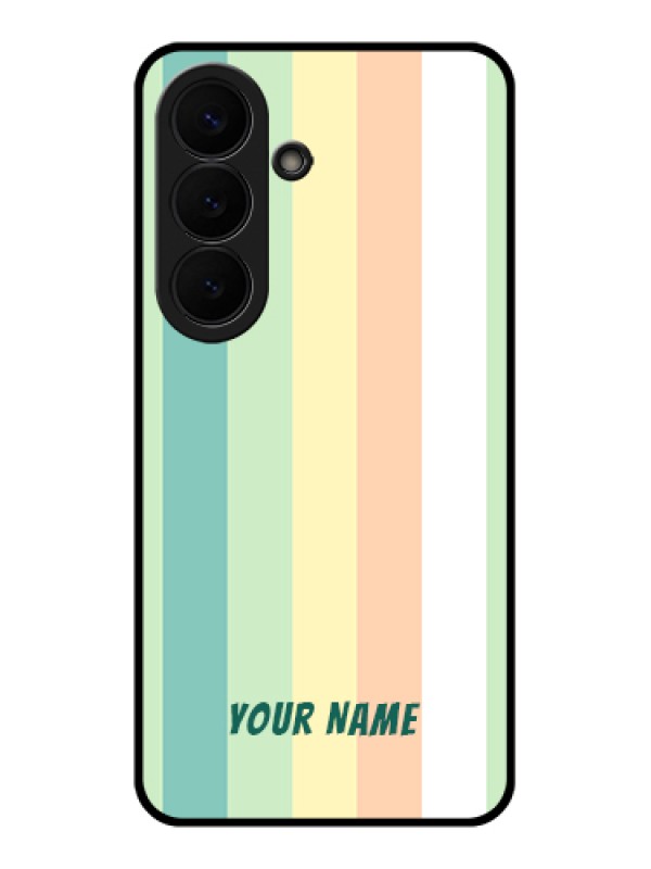 Custom Samsung Galaxy S26 5G Custom Glass Phone Case - Multi - Colour Stripes Design