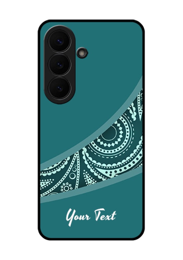 Samsung Galaxy S26 5G Custom Glass Phone Case - Semi Visible Floral Design