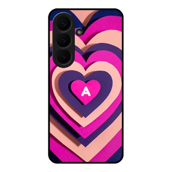 Samsung Galaxy S26 5G Custom Glass Phone Case - Cute Heart Pattern Design Samsung Galaxy S26 5G Custom Glass Phone Case - Cute Heart Pattern Design