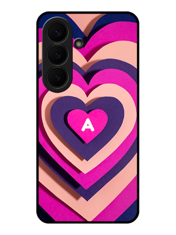 Custom Samsung Galaxy S26 5G Custom Glass Phone Case - Cute Heart Pattern Design