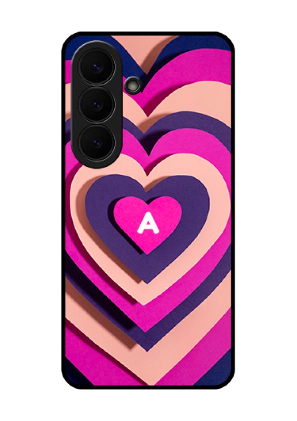 Samsung Galaxy S26 5G Custom Glass Phone Case - Cute Heart Pattern Design