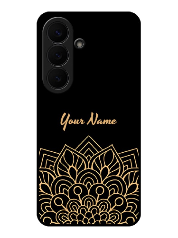 Custom Samsung Galaxy S26 5G Custom Glass Phone Case - Golden Mandala Design