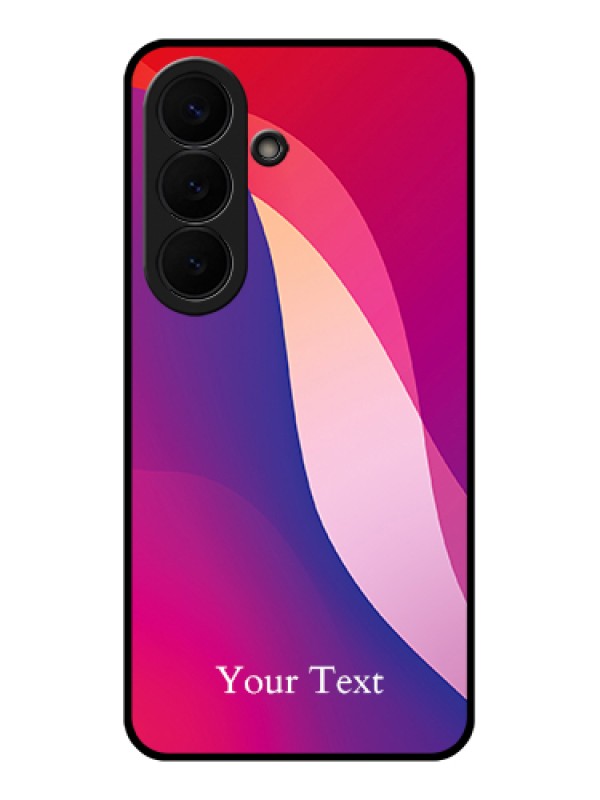 Custom Samsung Galaxy S26 5G Custom Glass Phone Case - Digital Abstract Overlap Design
