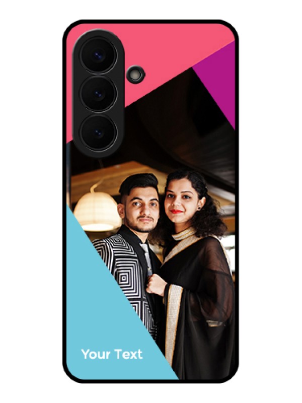 Custom Samsung Galaxy S26 5G Custom Glass Phone Case - Stacked Triple Colour Design