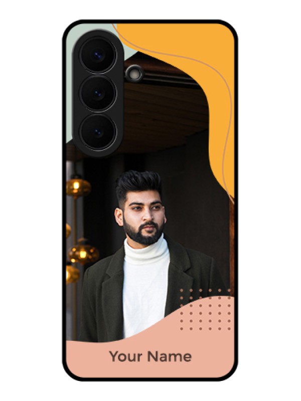 Custom Samsung Galaxy S26 5G Custom Glass Phone Case - Tri - Coloured Overlay Design