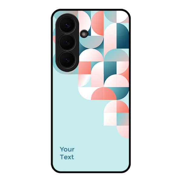 Samsung Galaxy S26 5G Custom Glass Phone Case - Stylish Semi - Circle Pattern Design
