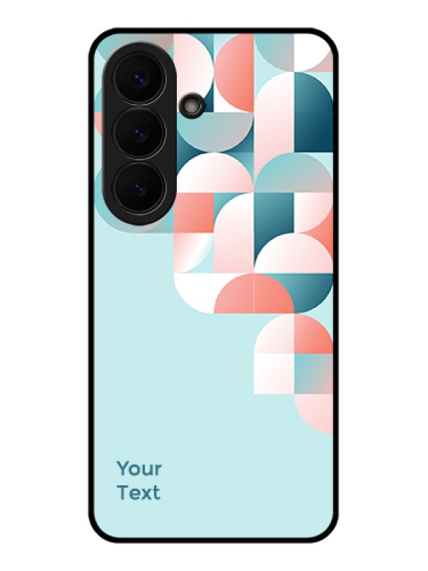 Custom Samsung Galaxy S26 5G Custom Glass Phone Case - Stylish Semi - Circle Pattern Design