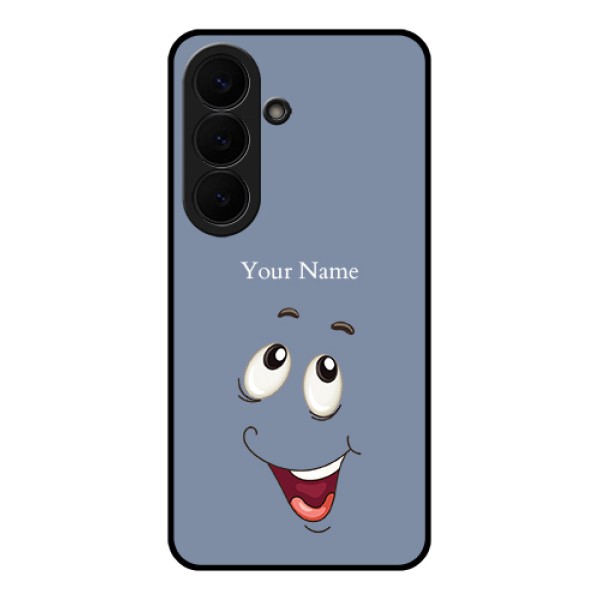 Samsung Galaxy S26 5G Custom Glass Phone Case - Laughing Cartoon Face Design