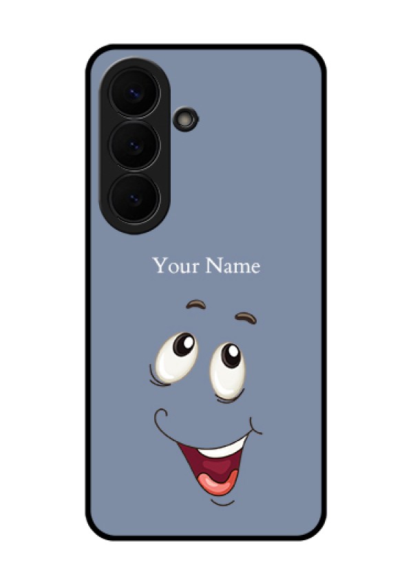 Samsung Galaxy S26 5G Custom Glass Phone Case - Laughing Cartoon Face Design