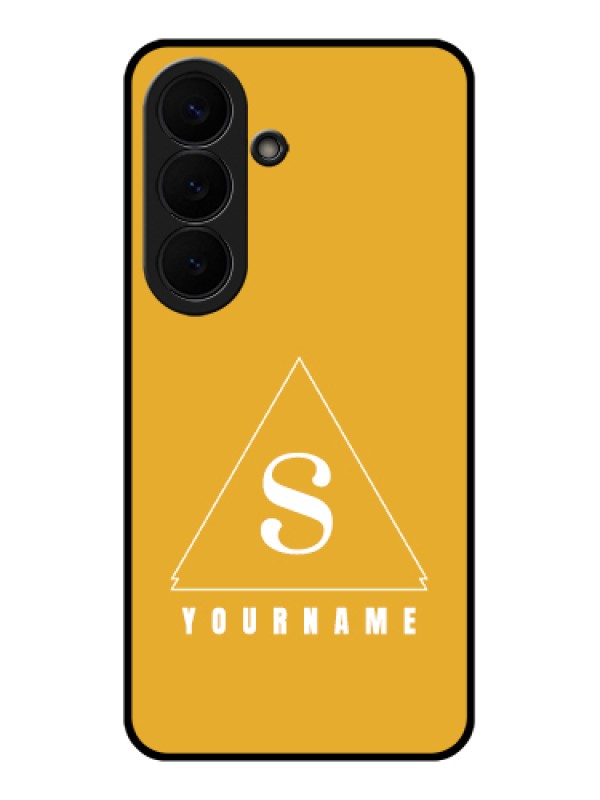 Custom Samsung Galaxy S26 5G Custom Glass Phone Case - Simple Triangle Design