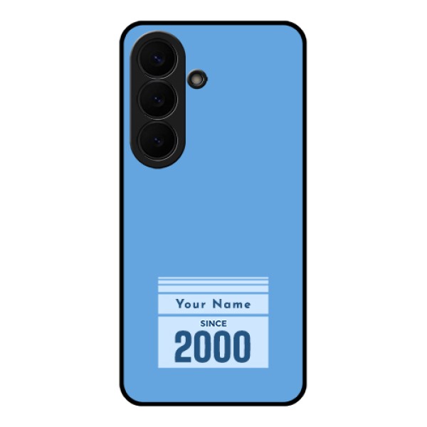 Samsung Galaxy S26 5G Custom Glass Phone Case - Custom Year Of Birth Design Samsung Galaxy S26 5G Custom Glass Phone Case - Custom Year Of Birth Design