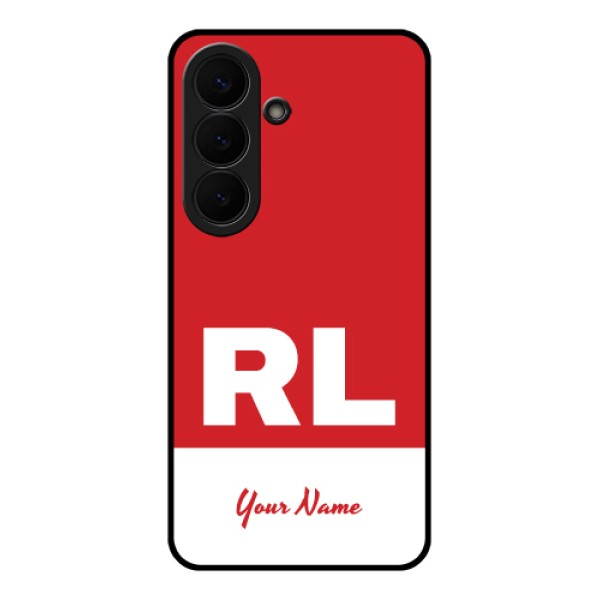 Samsung Galaxy S26 5G Custom Glass Phone Case - Dual Tone Custom Text Design Samsung Galaxy S26 5G Custom Glass Phone Case - Dual Tone Custom Text Design