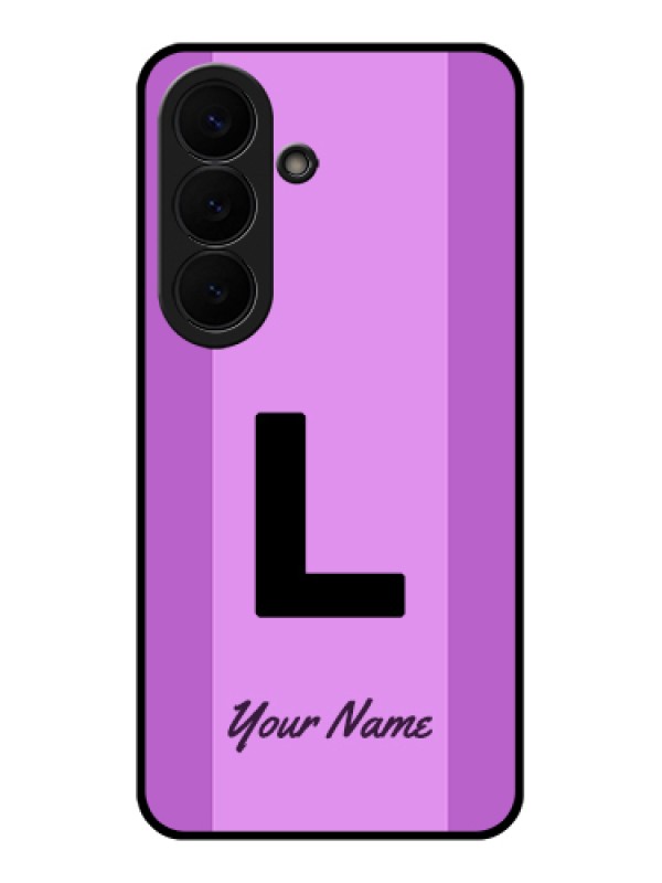 Custom Samsung Galaxy S26 5G Custom Glass Phone Case - Tricolor Custom Text Design