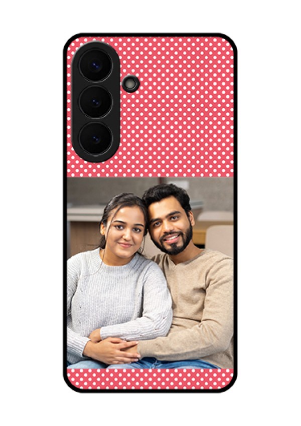 Samsung Galaxy S26 Plus 5G Custom Glass Phone Case - White Dotted Design