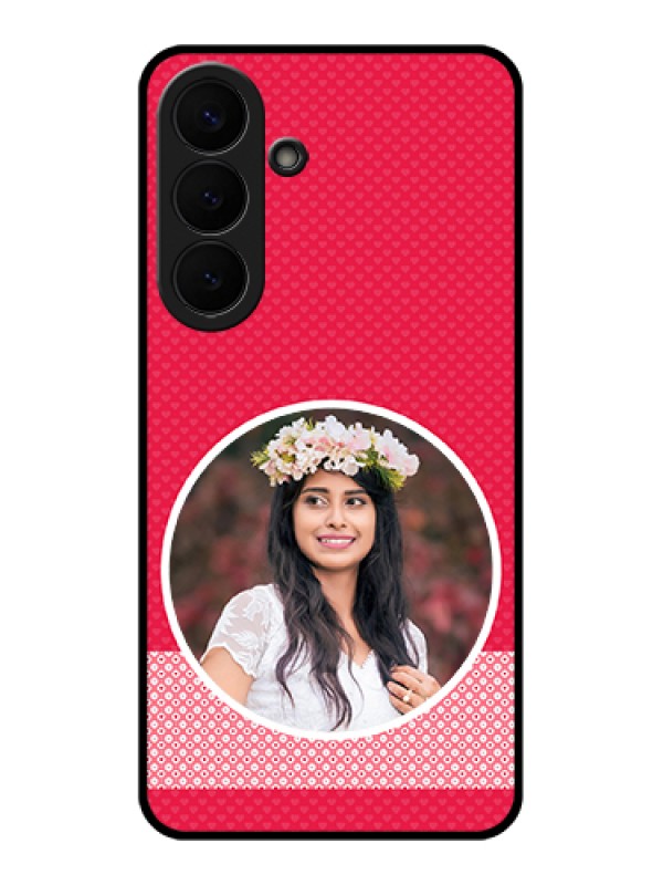 Custom Samsung Galaxy S26 Plus 5G Custom Glass Phone Case - Pink Color Pattern Design