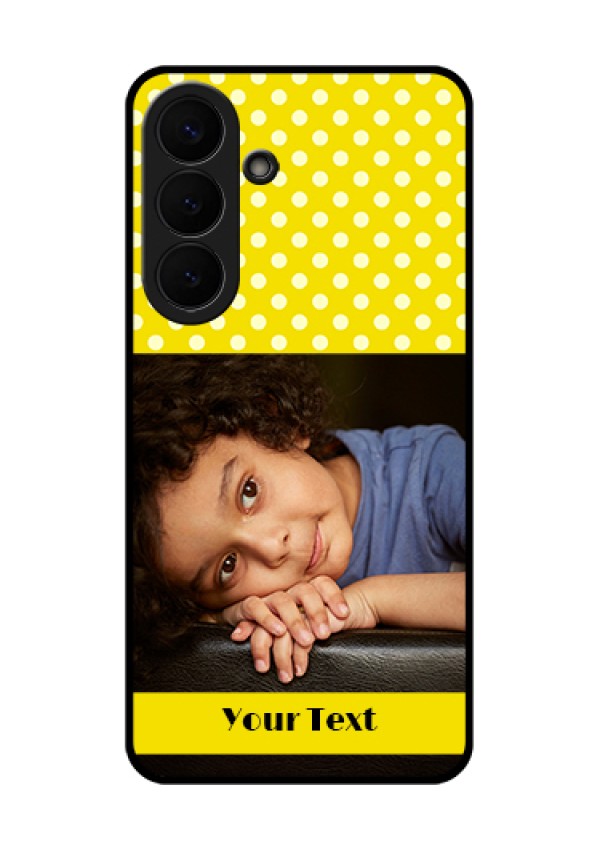 Samsung Galaxy S26 Plus 5G Custom Glass Phone Case - Bright Yellow Case Design