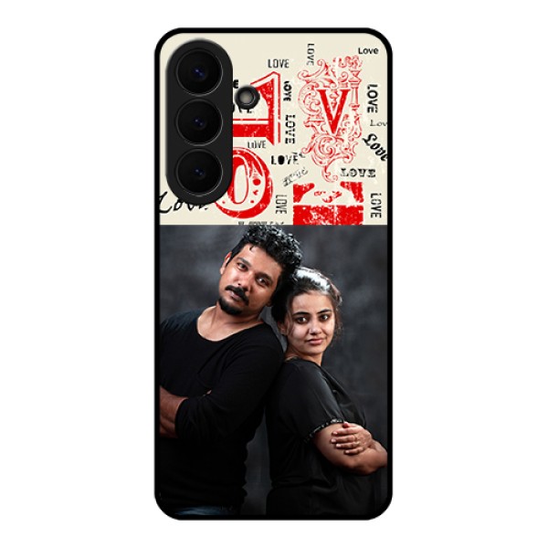 Samsung Galaxy S26 Plus 5G Custom Glass Phone Case - Trendy Love Design Case Samsung Galaxy S26 Plus 5G Custom Glass Phone Case - Trendy Love Design Case