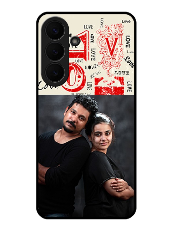 Custom Samsung Galaxy S26 Plus 5G Custom Glass Phone Case - Trendy Love Design Case