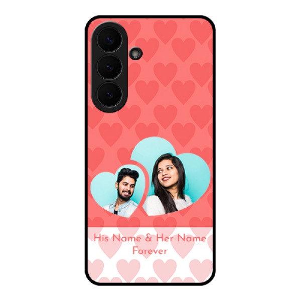 Samsung Galaxy S26 Plus 5G Custom Glass Phone Case - Couple Pic Upload Design
