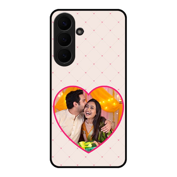 Samsung Galaxy S26 Plus 5G Custom Glass Phone Case - Heart Shape Design