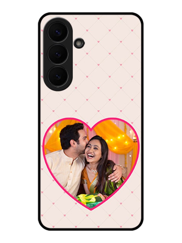 Custom Samsung Galaxy S26 Plus 5G Custom Glass Phone Case - Heart Shape Design