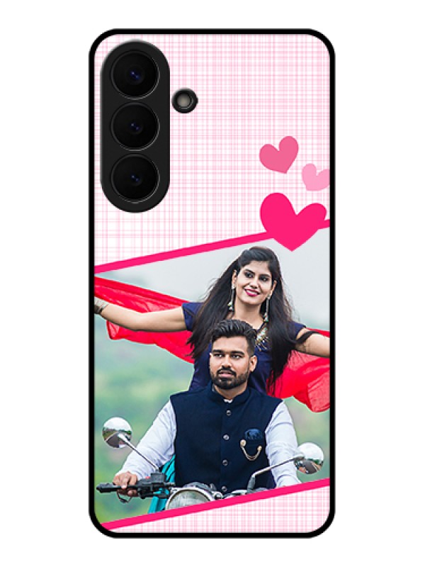 Custom Samsung Galaxy S26 Plus 5G Custom Glass Phone Case - Love Shape Heart Design
