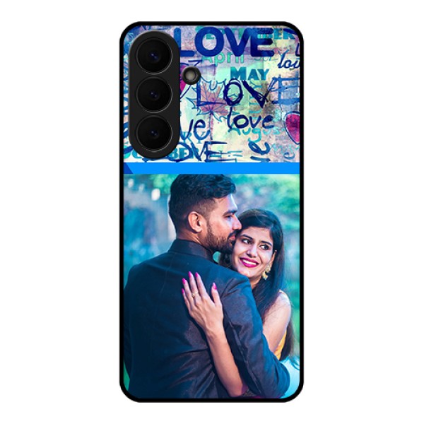 Samsung Galaxy S26 Plus 5G Custom Glass Phone Case - Colorful Love Design Samsung Galaxy S26 Plus 5G Custom Glass Phone Case - Colorful Love Design
