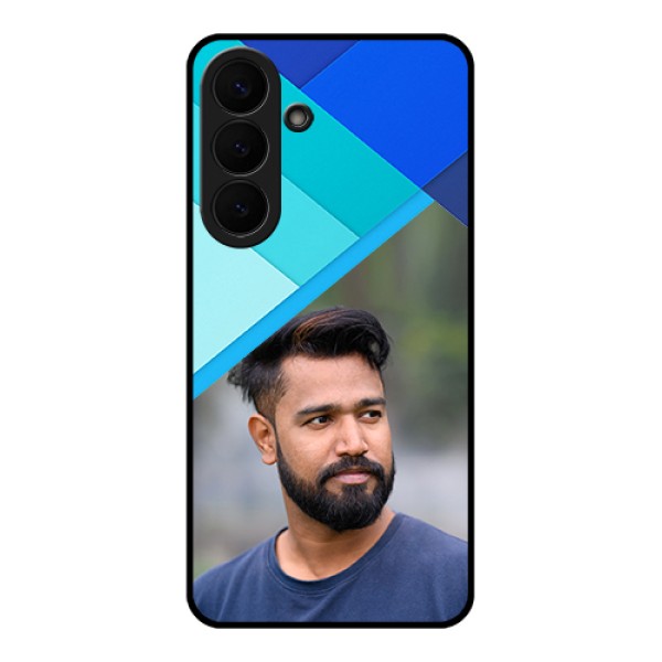 Samsung Galaxy S26 Plus 5G Custom Glass Phone Case - Blue Pattern Design