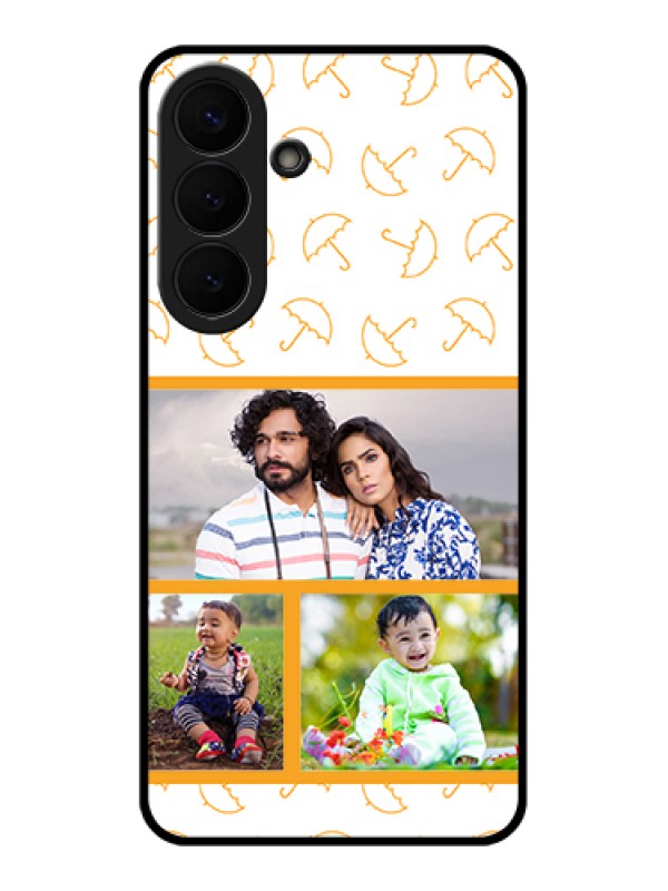 Custom Samsung Galaxy S26 Plus 5G Custom Glass Phone Case - Yellow Pattern Design
