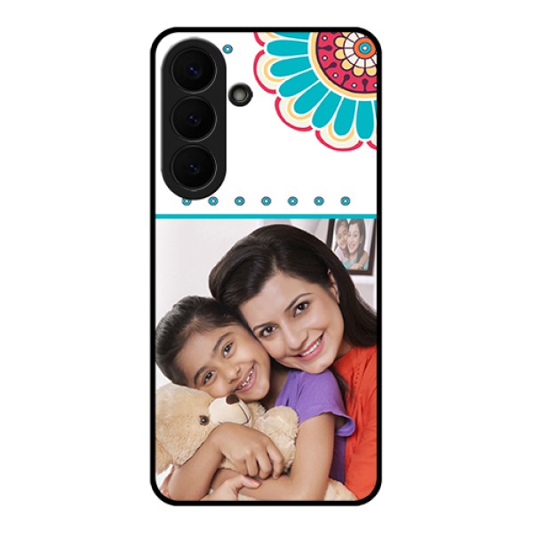 Samsung Galaxy S26 Plus 5G Custom Glass Phone Case - Flower Design
