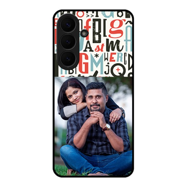 Samsung Galaxy S26 Plus 5G Custom Glass Phone Case - Alphabet Design