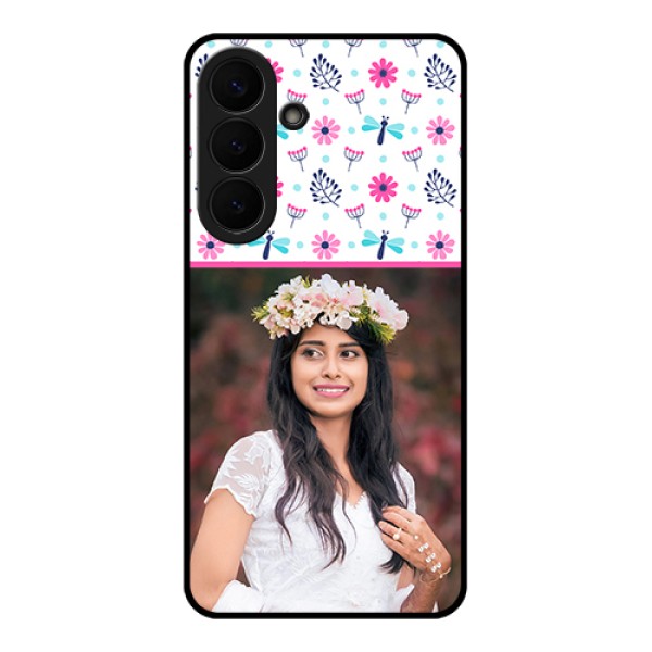 Samsung Galaxy S26 Plus 5G Custom Glass Phone Case - Colorful Flower Design Samsung Galaxy S26 Plus 5G Custom Glass Phone Case - Colorful Flower Design