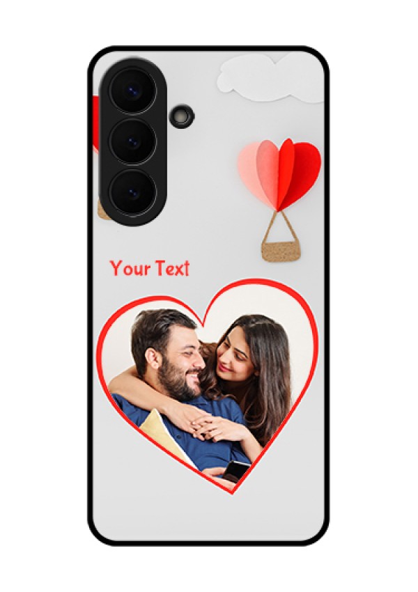 Samsung Galaxy S26 Plus 5G Custom Glass Phone Case - Parachute Love Design
