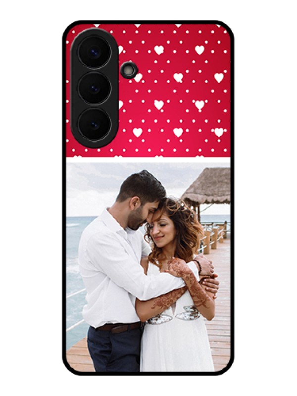 Custom Samsung Galaxy S26 Plus 5G Custom Glass Phone Case - Hearts Mobile Case Design