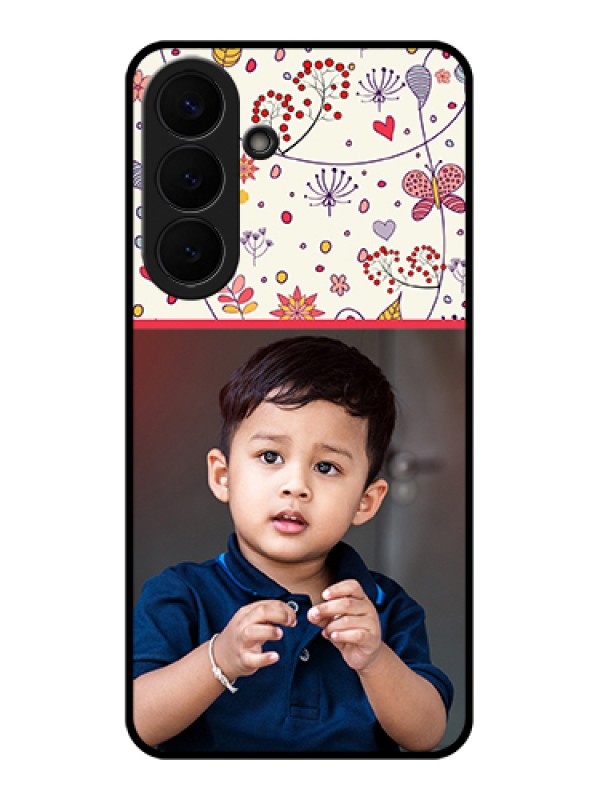 Custom Samsung Galaxy S26 Plus 5G Custom Glass Phone Case - Premium Floral Design