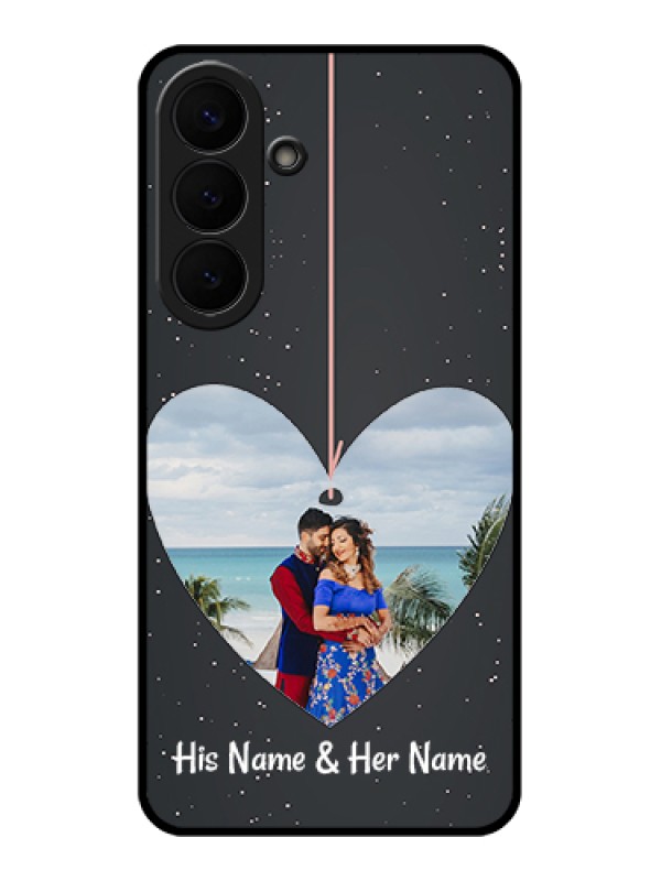 Custom Samsung Galaxy S26 Plus 5G Custom Glass Phone Case - Hanging Heart Design