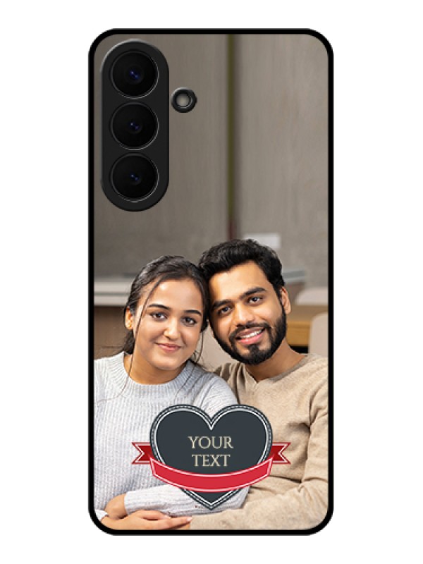 Custom Samsung Galaxy S26 Plus 5G Custom Glass Phone Case - Just Married Couple Design