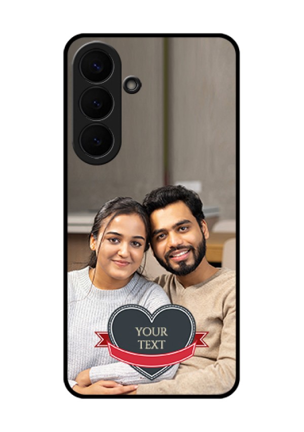 Samsung Galaxy S26 Plus 5G Custom Glass Phone Case - Just Married Couple Design