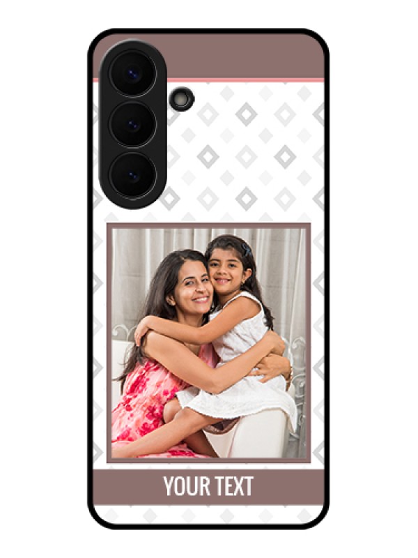 Custom Samsung Galaxy S26 Plus 5G Custom Glass Phone Case - Simple Diamond Design