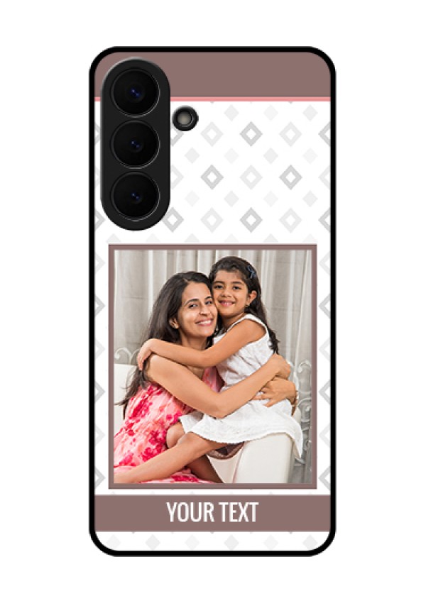 Samsung Galaxy S26 Plus 5G Custom Glass Phone Case - Simple Diamond Design