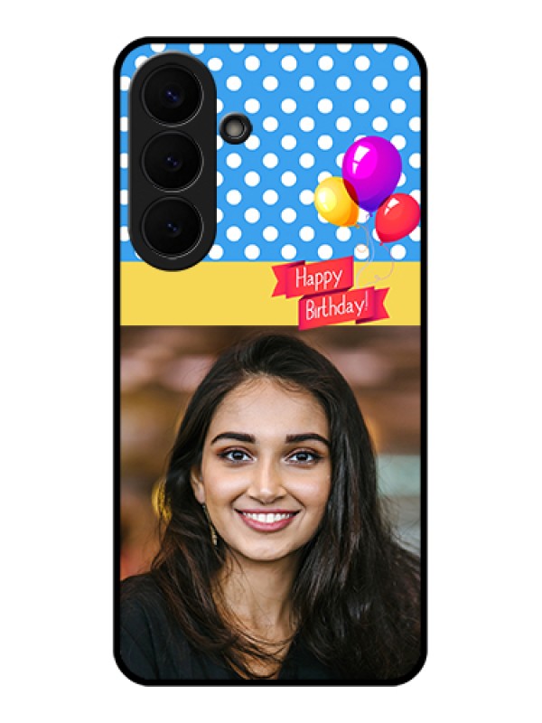 Custom Samsung Galaxy S26 Plus 5G Custom Glass Phone Case - Happy Birthday Design