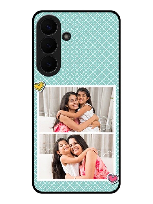 Custom Samsung Galaxy S26 Plus 5G Custom Glass Phone Case - 2 Image Holder With Pattern Design